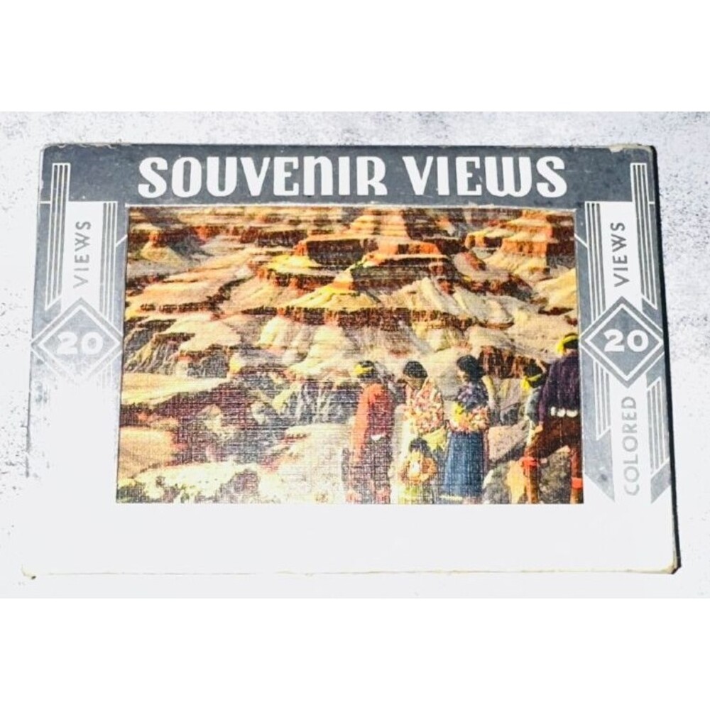 Souvenir Views Grand Canyon Vintage Colored Mini Cards Booklet Junk Journal